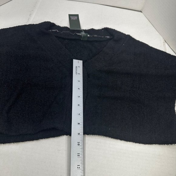 2 Piece Wild Fable Women's XL Black Crop Sweater And Light Blue Ribbed T-Shirt - Picture 12 of 16
